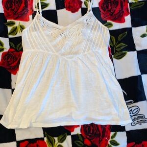 american eagle off white blouse